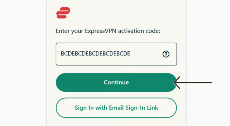 Connexion ExpressVPN 2
