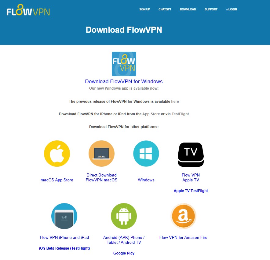 Résultats tests de vitesse FlowVPN