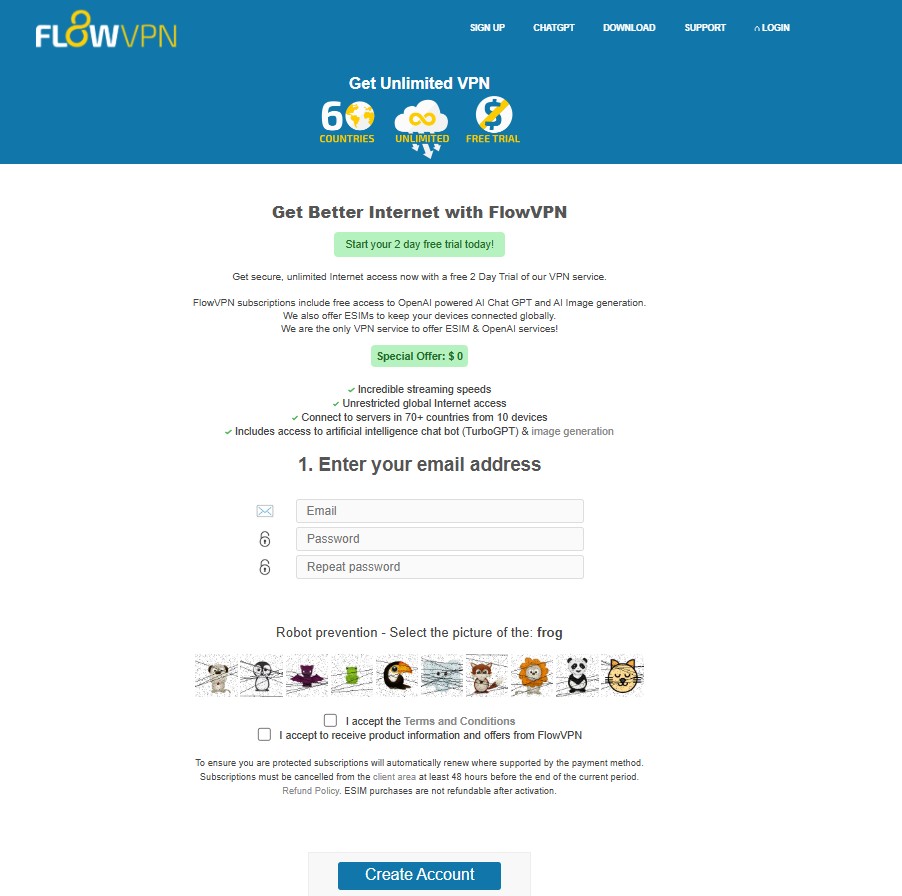 Connexion FlowVPN