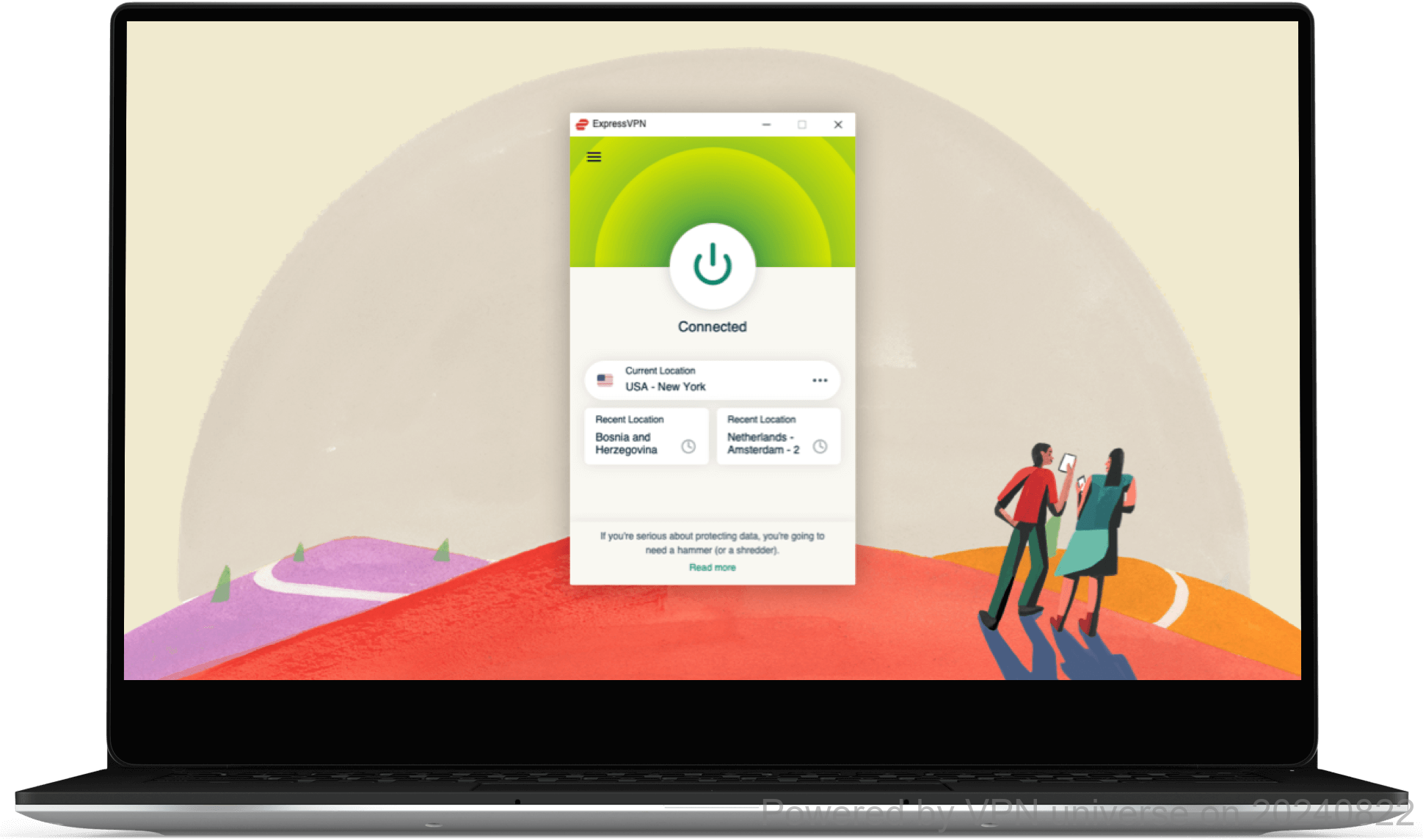 Résultats tests de vitesse ExpressVPN