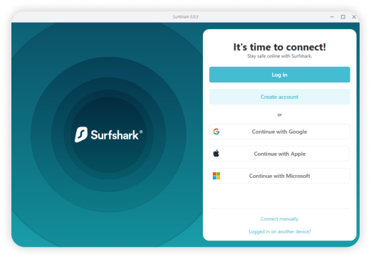 Connexion Surfshark